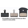 Kit de servicio para limpieza de pistones de frenos Shimano de 2 pistones